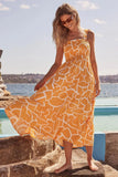 Fongt Summer Women's Commuting Sleeveless Hottie Prints Long Sling