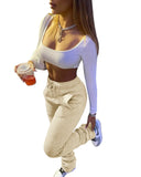 Thickened Fabric Sports Leisure Drawstring Pockets
