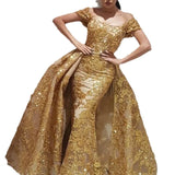 Fongt New Women's Retro Court Elegant Bag With Big Squint Dress Dress