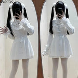 Punk Style Y2k Lolita OP Dress Women Vintage Elegant Ruffle Bow Lace Evening Party Dresses Female High Waist Slim Dress-Outfit