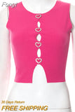 Hollow Out Plush Vest Tanks Women Summer Sexy Slim Dimonds Crop Tops Girl Lady Elegant All-mathing Party
