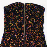 Sequins Zipper Tube Strapless Playsuit Women Rompers Sleeveless Night Party Birthday One Piece Jumpsuit Shorts Clubwear-Outfit