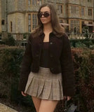 Brown Quilted Overshirt-Outfit