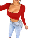 Fongt New Top Zipper Sexy Slim T-Shirt Long Sleeve Undershirt-Outfit