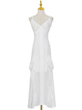 Fongt Suspension Women's Evening Dresses Spring 2025 New V-Necked Nets With Vied Suspension