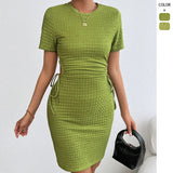 Fongt Hottie Dress A-Shaped Open Fork Thin Cowboy Half-Body Dress 2025 Spring And Summer