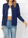 Fongt And Winter Solid-Colored Cardigan Coat New Knitted Cardigan