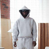 Fongt Casual Simple Couple Fashion Hoodie Sweatshirt Solid Color Loose Sweater