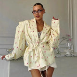 Fongt Explosion Women's Waistband Bandwidth Shoulder-To-Shoulder Suit Jacket