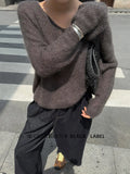 Fongt Xixi 13 Lines 2025 Autumn Black Label In Temperament Elegant Mare Knitted Sweater 25411