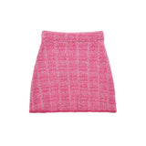 And Winter New Textured Short Knitted Coat 4331168 Miniskirt 4331169-Outfit