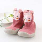 Baby Knitted Leopard Floor Socks Shoes with Rubber Soles Infant Anti-slip Indoor Socks Newborn Spring Summer