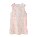 Fongt Women's Explosion Pink Flower Sleeveless Dress