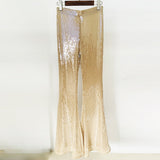 Fongt New Star Fashion Open Fork Horn Sleeve Transparent Sleek Mesh Mesh Tau Thorn Trousers