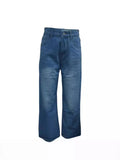 Cat-Beard Monkey Wide-Leg Jeans Woman-Outfit
