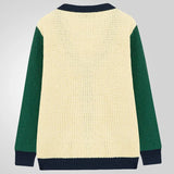 Fongt And Winter Young Men's Knitted Shirt Hot Hit-Colored Cardigan Sweater Coarse Knit Coat