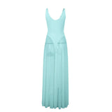 Fongt Autumn 2024 New Sexy Dress Famous Style Temperament Holiday Body Mesh Dress A Swing