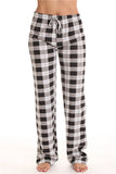 Classic Plaid Home Casual Trousers Loose