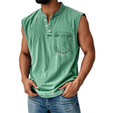 Fongt Explosion Sleeveless T-Shirt Young Men's Casual Trend Open The Door Wisht Shirt