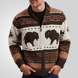 Fongt Men's Vintage Jack T-Shirt Autumn/Winter Thicker Outdoor Sweater