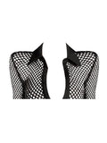 Summer Long Sleeve Black Tee Shirt Women Top Chic Slim Sexy Hollow Out Aesthetic Club Y2k Grunge Women's T-shirt
