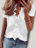 Fongt Spring And Summer New Long-Sleeved Leafed Shirt