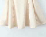 Satin Back V Backless Mini Dress-Outfit