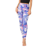 Classic Pink Blue Printed Cropped