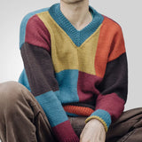 Fongt And Winter Men's Fashion Young Men's Knit Shirt V-Neck Long-Sleeved Sweater