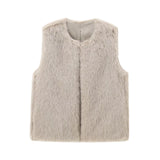 Fongt New Women's Clothing Fashion Temperament Artificial Fur Effect Vest