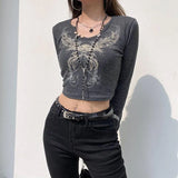 Grunge Butterfly Crop