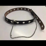 Fongt Lady Square Buckle Casual All-Hole Belt Korean Version Student Decoration With Jeans Black Belt Female-Outfit