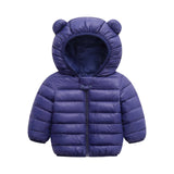 Toddler Boys Jackets Autumn Winter Long Sleeve Hooded Character Pattern Children Outerwear Coats Kids