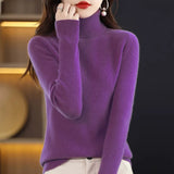 Fongt Autumn Winter New Turtleneck Sweater Set Slim Thin Close-Fitting Knit Bottom With Coat Money-Outfit