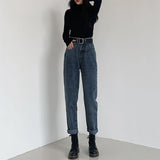 Fongt 2024 New Loose And Skinny Harren Radish Dad Pants-Outfit