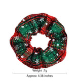 Elastic Christmas Scrunchie Hair Rubber Bands Accessories Gum Bronzing Hair Rope Ponytail Holder Headdress