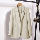 Fongt And Autumn Suit Jacket Female Small Man 2024 Spring And Autumn New Korean Version Temperament Goddess Fan Small Leisure Small Suit-Outfit