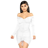 Ruching Off Shoulder