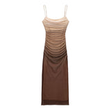 Fongt Summer New Women's Fashion Leisure Vacation Wind Silk Net Print Dress 3067254-Outfit