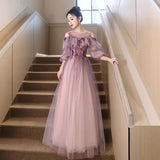 Fongt Adult Vocal Art Exam Evening Dress Dress Light Extravagant Purple Engagement Winter Long-Sleeved Toaster