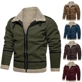 Fongt Order 2025 New Thick Haired Man Coat Long Coat Wish Imitation Leather Velvet Japan And South Korea Leisure