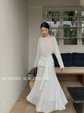 Fongt Price Does Not Return] Xiu Xixi 2025 Summer 100 Folds High Waist Half-Body Skirt French Dress 85195