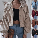 Wind Autumn And Winter Lantern Long-Sleeved Wick Casual Short Coat Jacket Exploding Women's