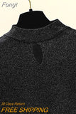 Shirt Femme 2023 Summer Fashion Harajuku Thin T Shirt Women Knitted Hollow Out Sexy Tops Short Sleeve O Neck Tshirts