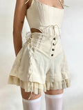 Ruffled Lace Up