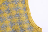 Vintage Jacquard Knit Vest-Outfit