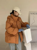 Hooded Waist Down Jacket Female Long 2024 Winter Fashion Sweet Show Thin Work Small Coat Hot Style-Outfit