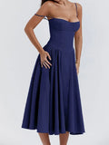blue vintage cami midi
