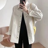 Fongt And Autumn 2025 New Women's Urban Casual Wash Denim Shirt Jacket Jacket M2