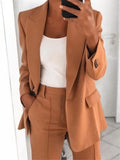 Fongt Autumn New Fashion Clip Repair Body Cardigan Temperament Blazer